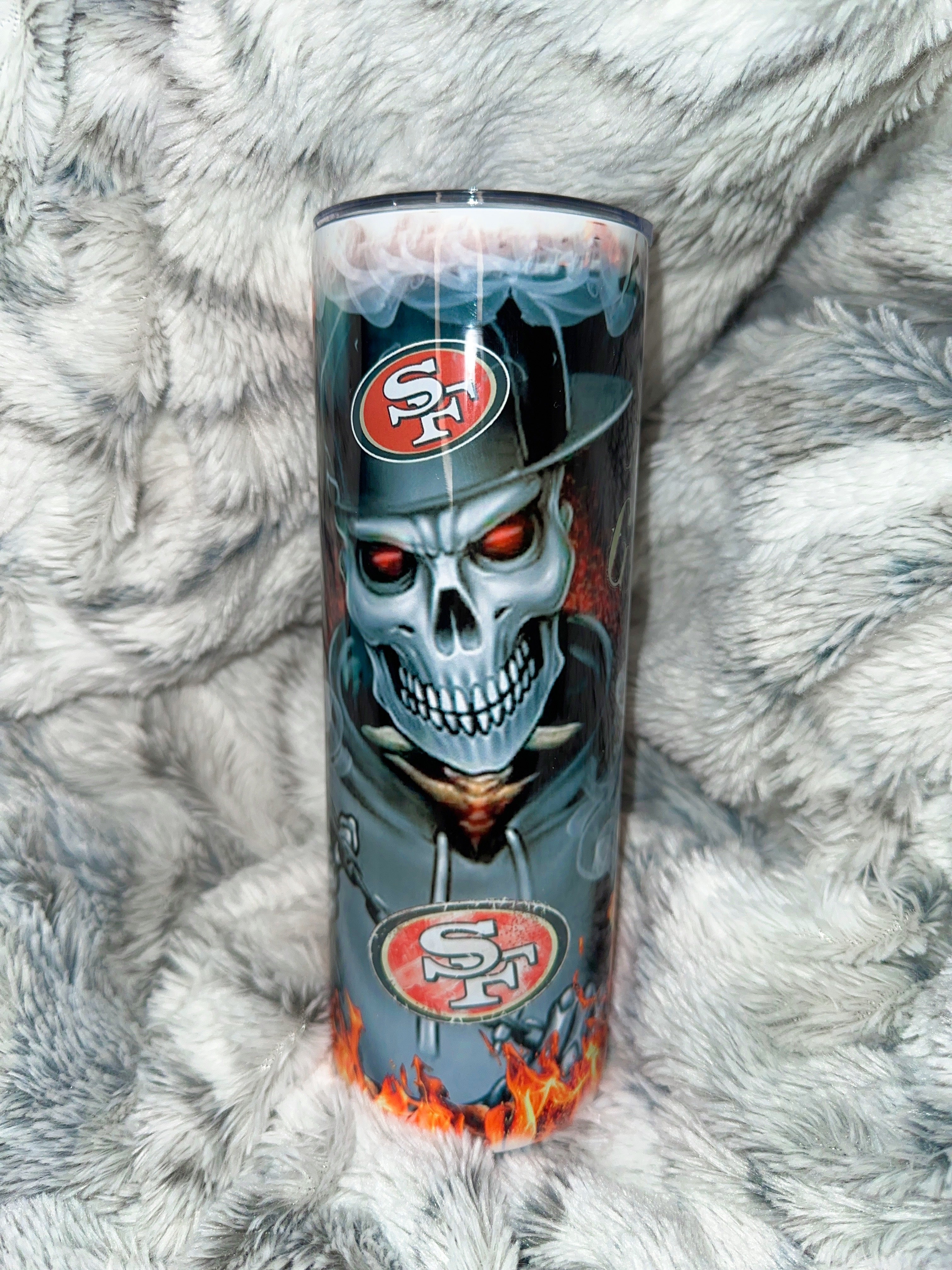 20 oz. Sublimated Skinny Tumbler - 49ers design 2