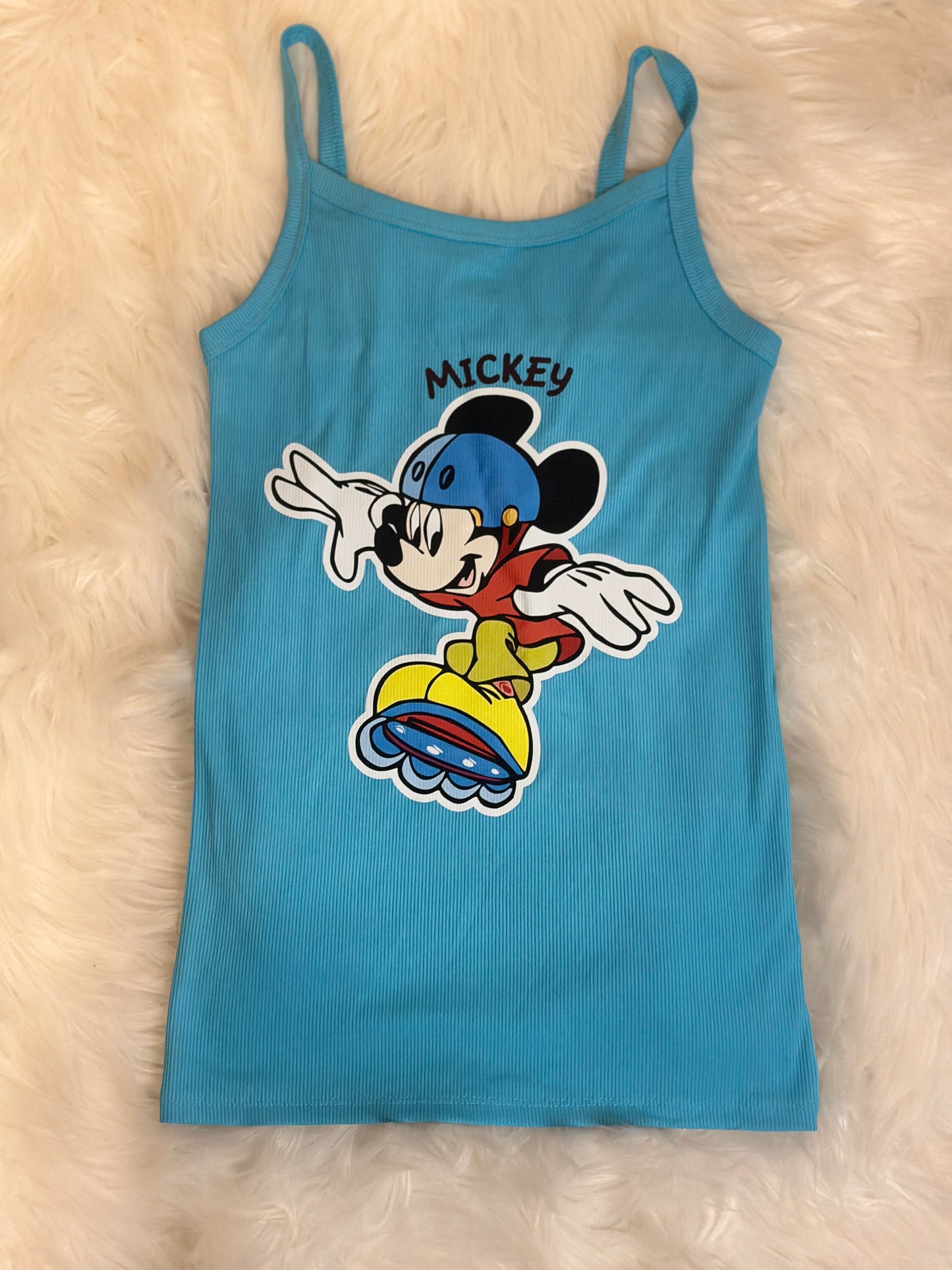 Mikey Mouse Skateboard Custom Design SS Tank