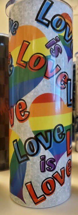 LGBTQ Custom 20 oz Skinny Tumbler